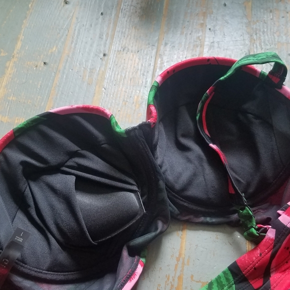 Torrid Underwire Push Up Bikini Top Watermelon - Picture 6 of 8